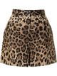 Dolce & Gabbana Leopard Print Cotton Shorts