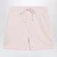 Dolce&Gabbana Pink Cotton Drawstring Shorts With Embroidered Logo