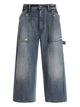 Dolce & Gabbana Multicolour Denim Bermuda Shorts