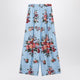 Dolce&Gabbana Silk Twill Trousers With Floral Print