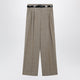 Dolce & Gabbana Brown Linen Polyamide Viscose Trousers