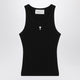 Ami Paris Black Ami De Coeur Tank Top