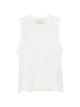 Ami Paris Cream White Cotton Ami Coeur Tank Top
