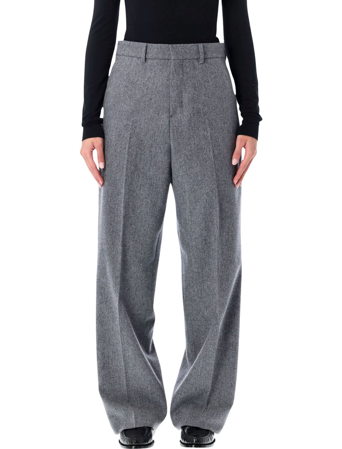 Ami Paris Ami Paris Wool Wide-Leg Trousers