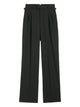 Ami Paris Pantalon Lare 2 Plis Taille Haute A