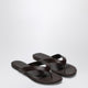 Le Monde Beryl  Brown Leather Flip-Flops