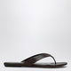 Le Monde Béryl Brown Leather Flip-Flops