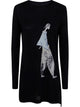 Yohji Yamamoto Graphic Print Mini Dress