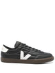 Veja Black Lace Up Logo Shoes