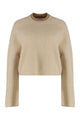 Max Mara Wool And Cashmere Jersey With A Ribbed Knit