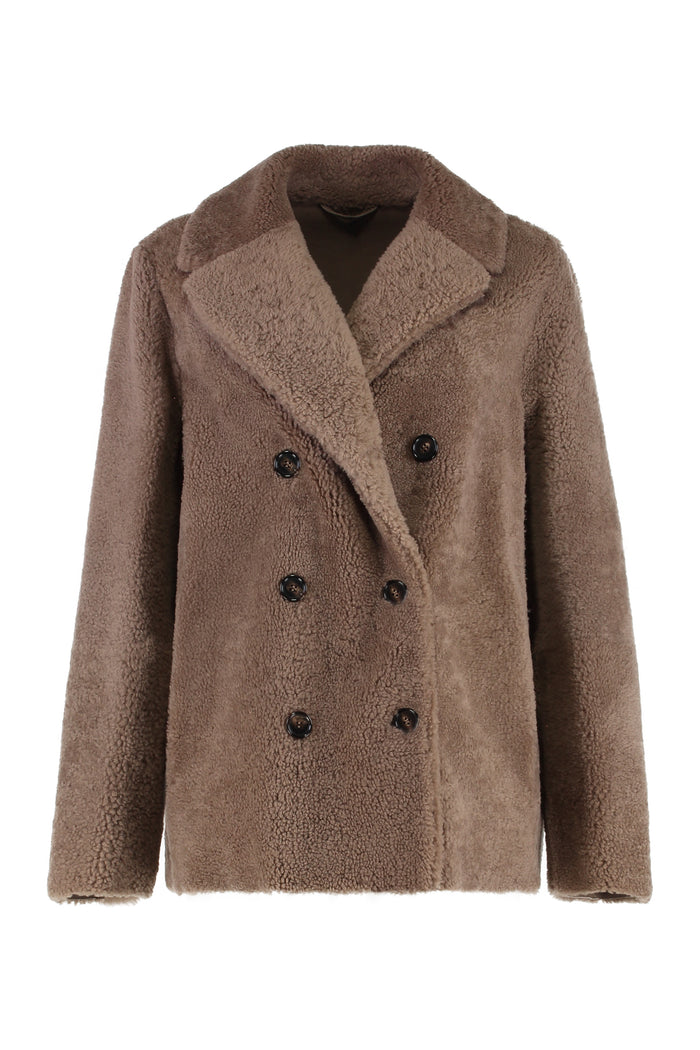 S Max Mara Futura Double-Breasted Peacoat