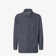 Fendi  Indigo Blue Jacket With Ff Jacquard