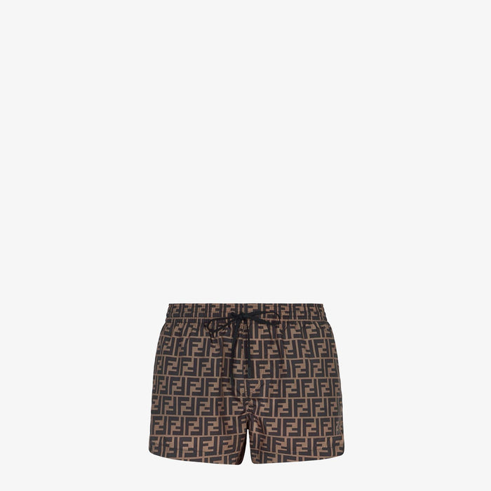Fendi Brown Nylon Beach Box