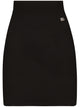 Dolce & Gabbana Black Short Viscose Skirt