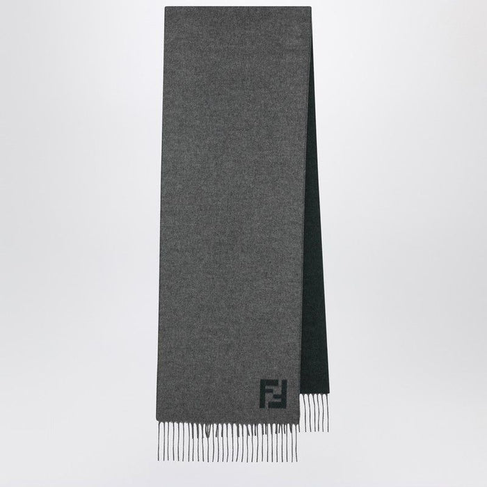 Fendi Logo Fringed Scarf
