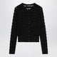Dolce&Gabbana Openwork Knit Cardigan In Virgin Wool, Black