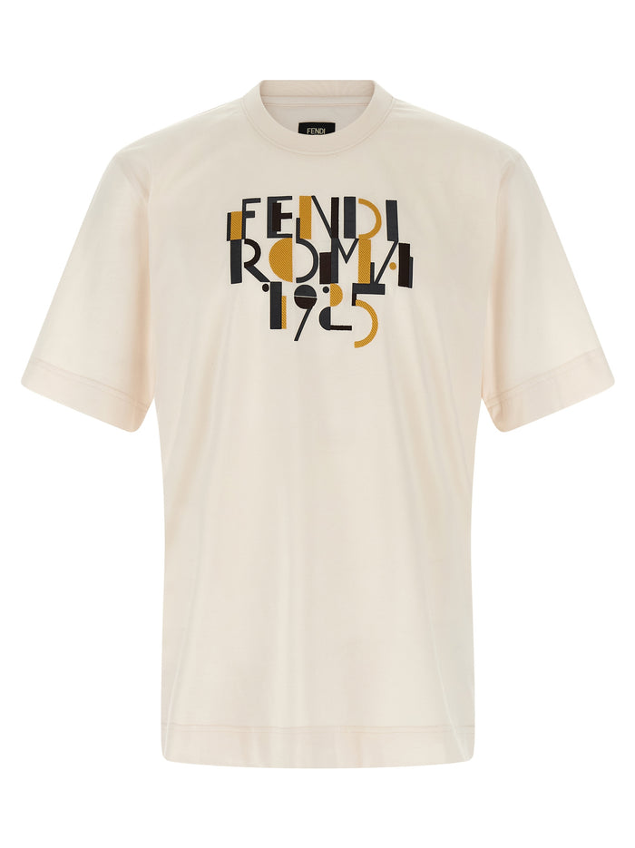 Fendi 'Fendi Roma 1925' Print T-Shirt