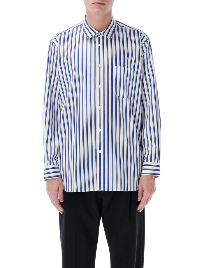 Comme Des Garçons Shirt Comme Des Garçons Shirt Striped Cotton Shirt