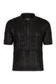 Fendi Black Wool Polo Shirt