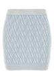 Fendi Embroidered Silk Blend Mini Skirt