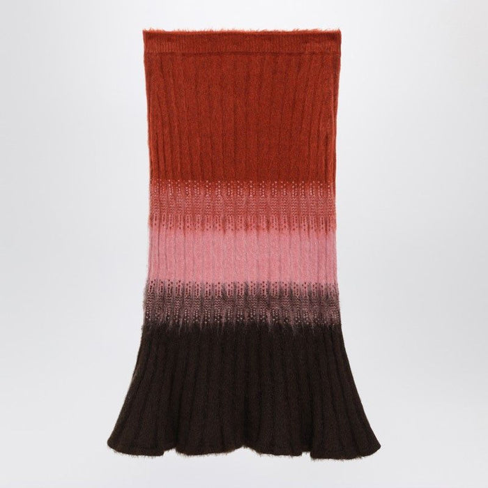 Fendi Multicolor Mohair Blend Skirt