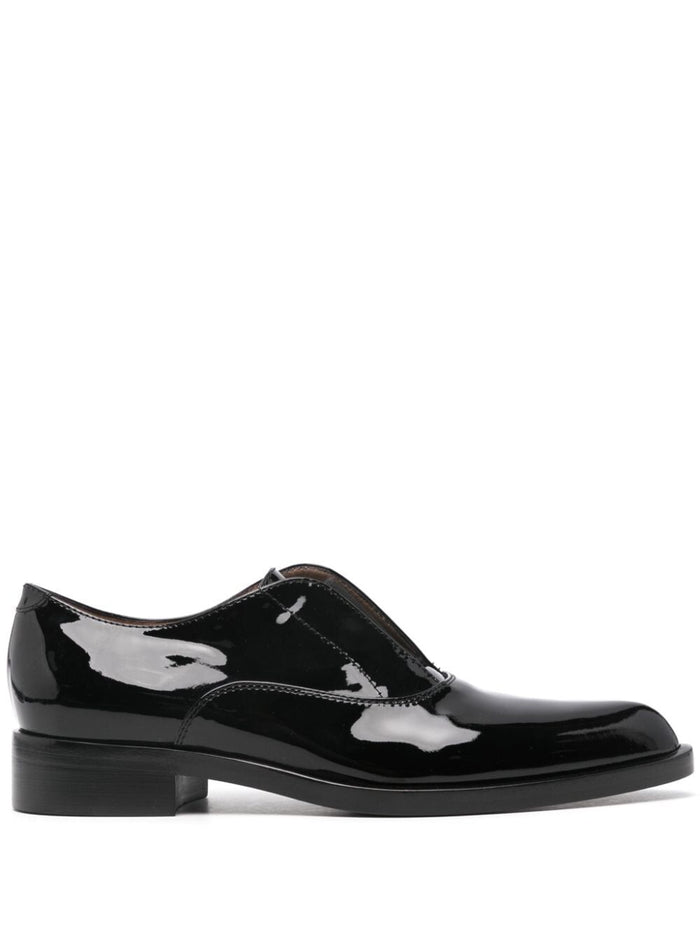 Gianvito Rossi Baxeter Lace-Up Patent Leather