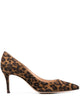 Gianvito Rossi Gianvito 70 Leopard-Print Suede Pumps