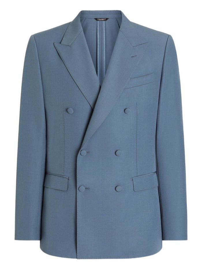 Dolce & Gabbana Blue Wool Jacket