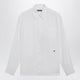 Dolce & Gabbana Hawaiifit Linen Shirt With Dg Hardware, Optic White