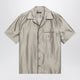 Dolce & Gabbana Beige Silk Bowling Shirt