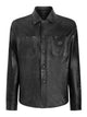 Dolce & Gabbana Black Lambskin Shirt