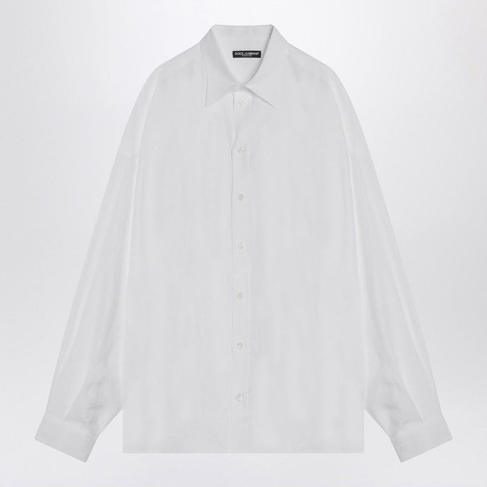 Dolce & Gabbana White Linen Shirt