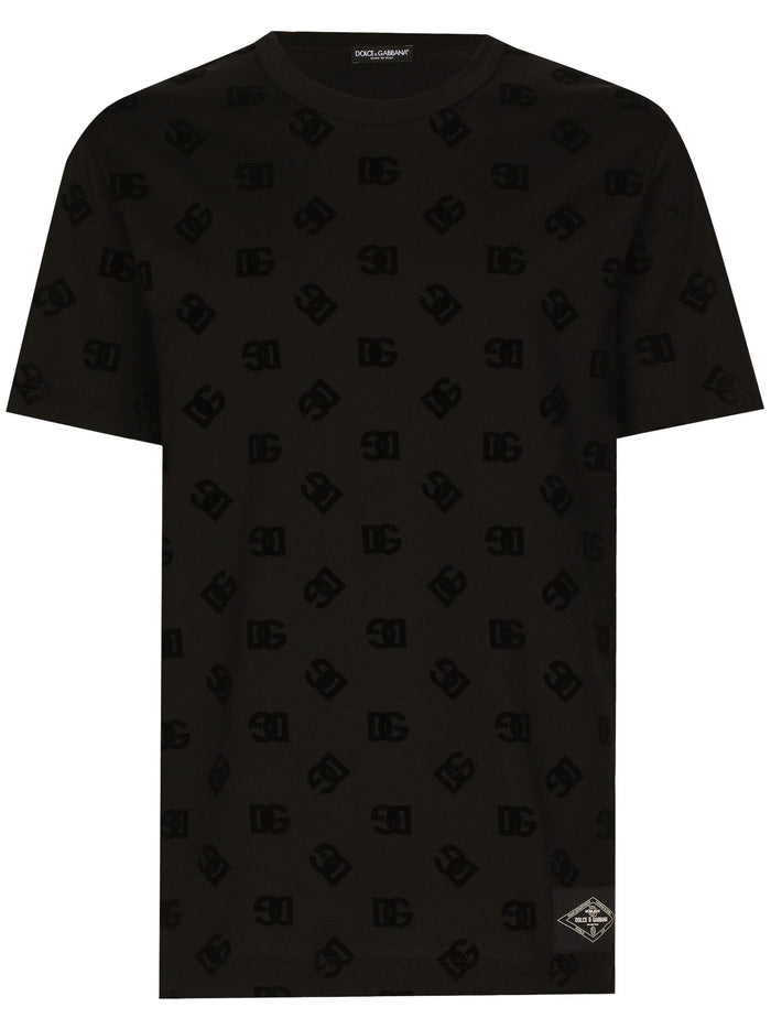 Dolce & Gabbana Black Cotton Clothing T-Shirts And Polos