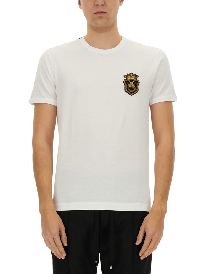 Dolce & Gabbana Embroidered Logo T Shirt