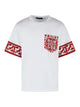 Dolce & Gabbana Maiolica Print Cotton And Silk T-Shirt