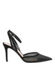 Gianvito Rossi Black Calfskin Slingback Sandals