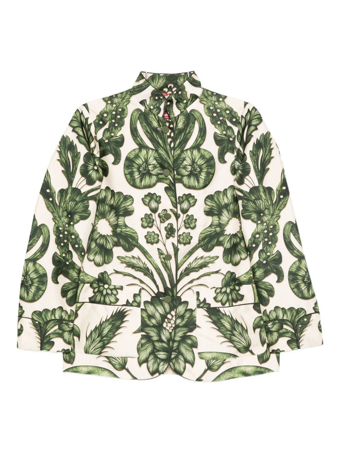 F.r.s For Restless Sleepers Printed Silk Shirt