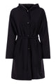 Herno Reversible Coat With Hood In Stretch Wool And Nylon