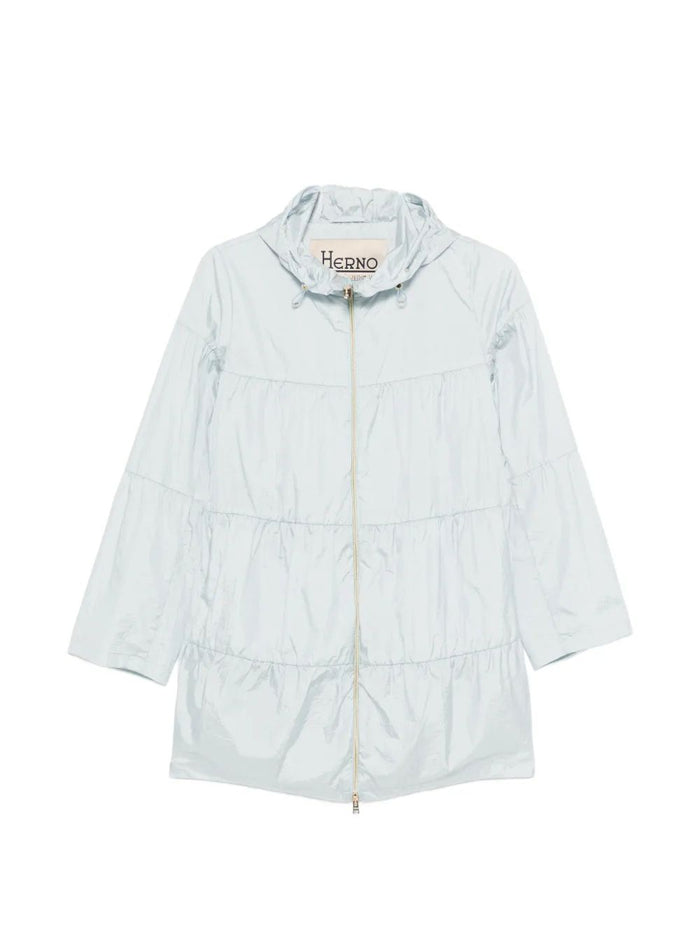 Herno Light Blue Polyamide Parka
