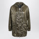 Herno Olive Green Shiny Nylon Parka