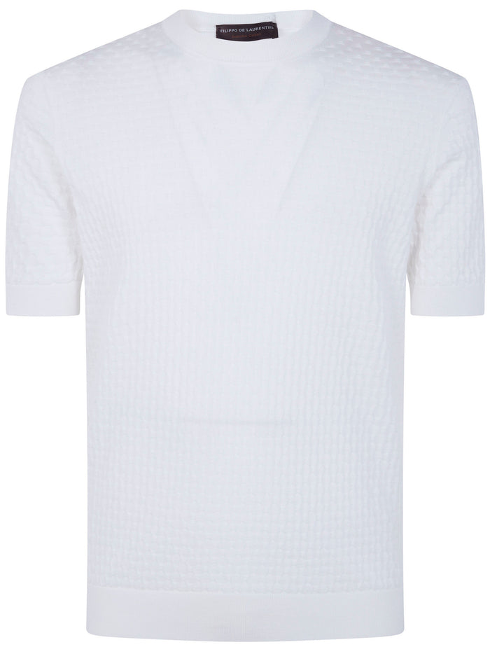 Filippo De Laurentiis Short Sleeves Round Neck Sweater