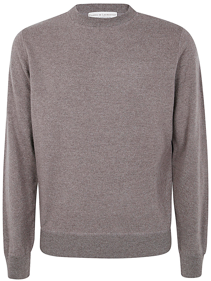 Filippo De Laurentiis Long Sleeves Cashmere Wool Round Neck Sweatshirt