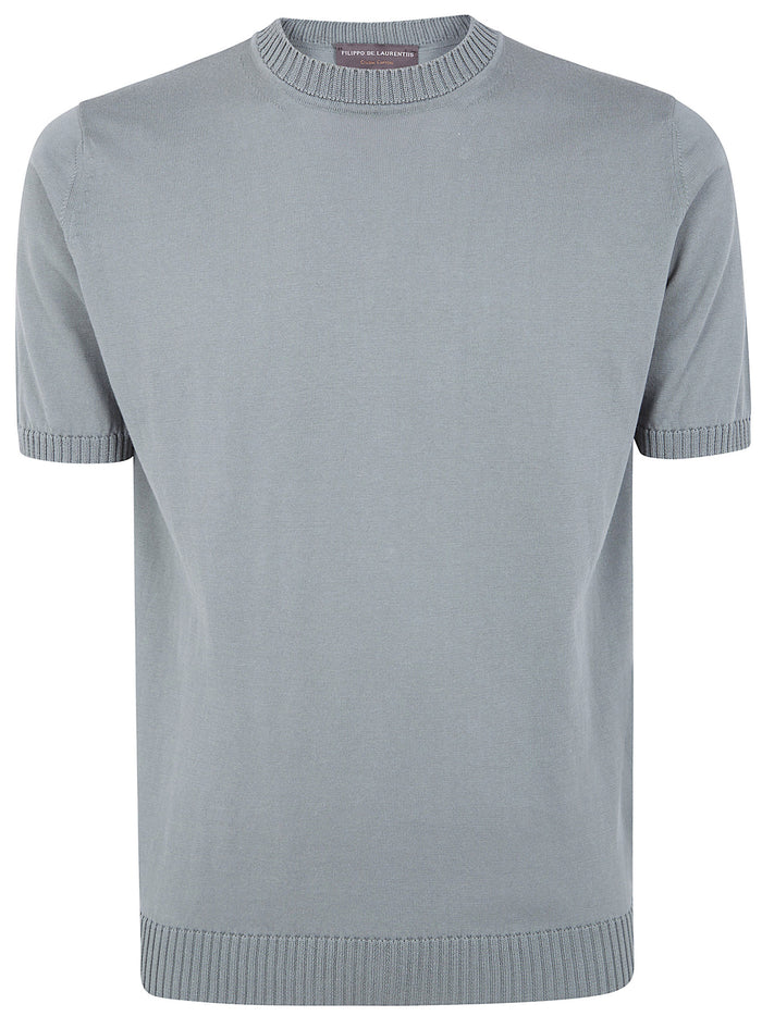 Filippo De Laurentiis Short Sleeves Round Neck Sweater