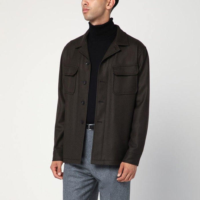 Tagliatore Brown Wool Jacket