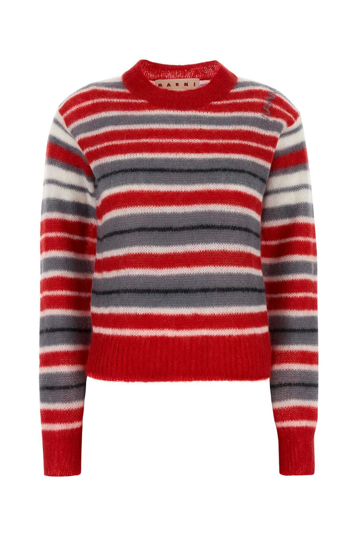 Marni Embroidered Mohair Blend Sweater