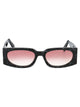 Gcds Black Acetate Sunglasses