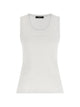 Balmain Small " Paris" Emb Jersey Tank Top