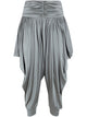 Balmain Pleated Fluid Jersey Shiny Pants