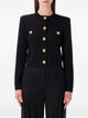 Balmain Balmain Lion-Button Black Cardigan