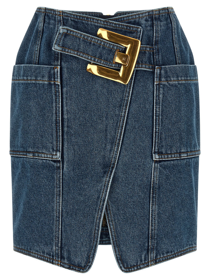 Balmain 'Belted' Skirt